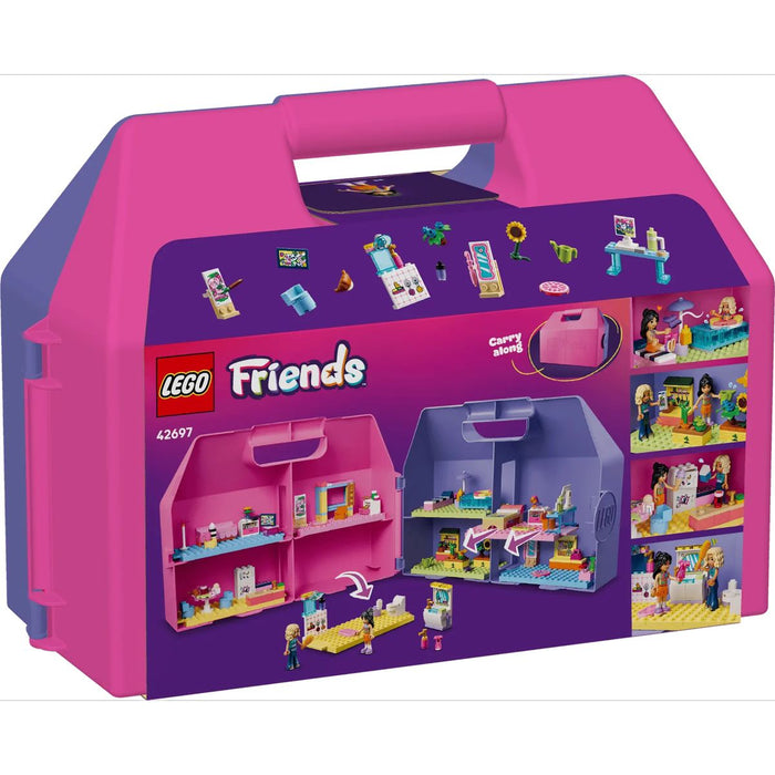 LEGO Valigetta Creativa Casa Delle Bambole - 42697, Giochi Da Viaggio Con Casa A 8 Stanze E 2 Mini Bamboline, Regalo 6+