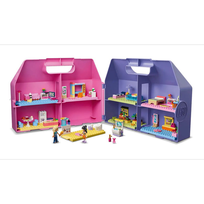LEGO Valigetta Creativa Casa Delle Bambole - 42697, Giochi Da Viaggio Con Casa A 8 Stanze E 2 Mini Bamboline, Regalo 6+