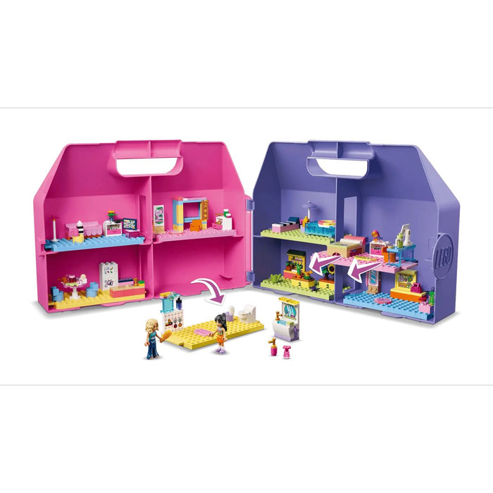 LEGO Valigetta Creativa Casa Delle Bambole - 42697, Giochi Da Viaggio Con Casa A 8 Stanze E 2 Mini Bamboline, Regalo 6+