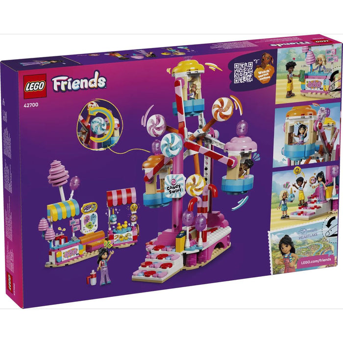 LEGO Ruota Panoramica Dolci E Cupcake - 42700, Giocattolo Con Giostra Da Luna Park, 3 Mini Bamboline, Regalo Bambini 7+