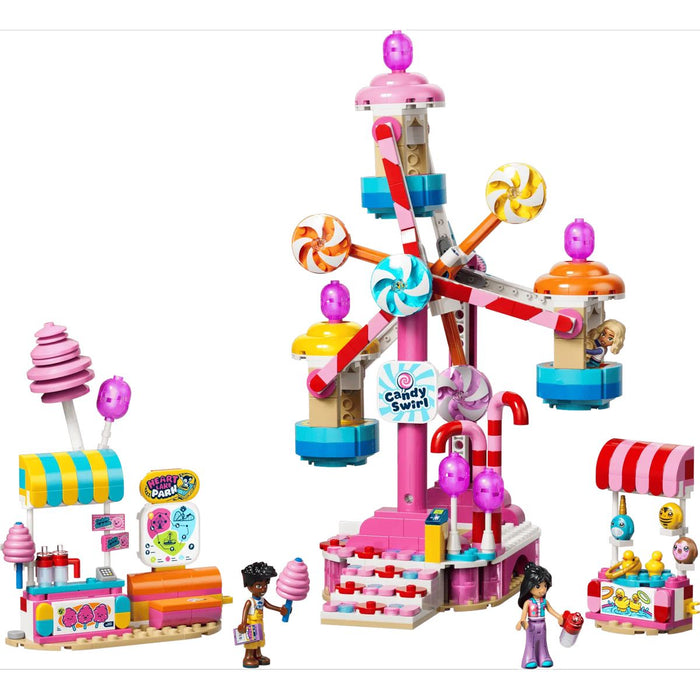 LEGO Ruota Panoramica Dolci E Cupcake - 42700, Giocattolo Con Giostra Da Luna Park, 3 Mini Bamboline, Regalo Bambini 7+