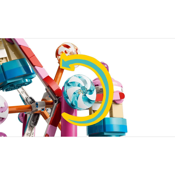 LEGO Ruota Panoramica Dolci E Cupcake - 42700, Giocattolo Con Giostra Da Luna Park, 3 Mini Bamboline, Regalo Bambini 7+