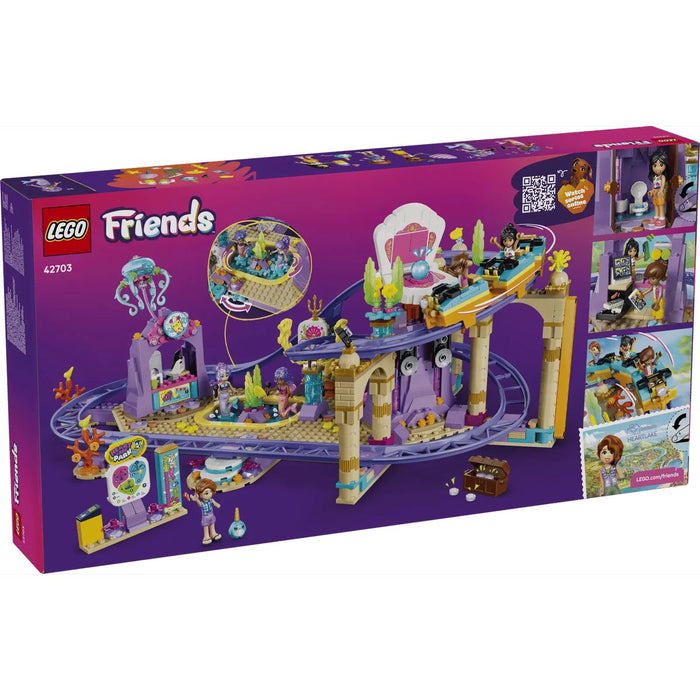 LEGO Montagne Russe Della Sirenetta - 42703, Giocattolo Interattivo Con 3 Carrozze, Negozio E 5 Mini Bamboline, Da 8+