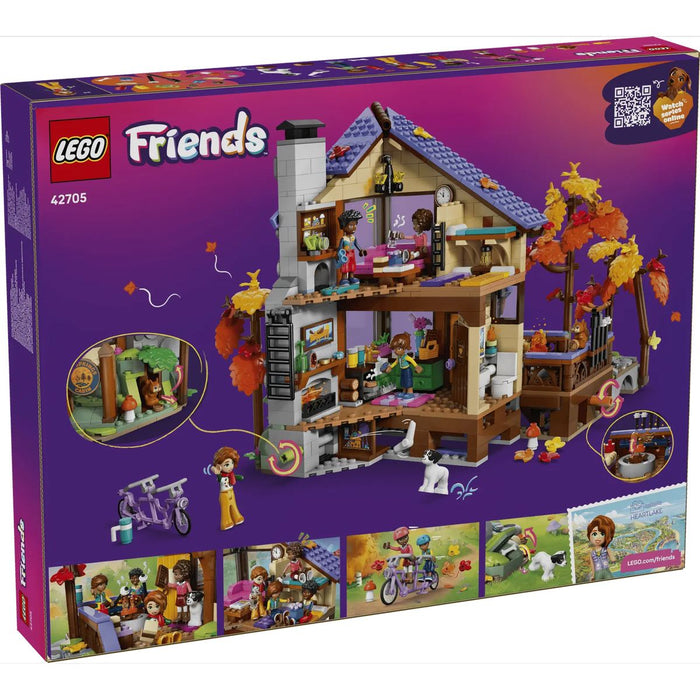 LEGO Baita Nella Foresta Autunnale - 42705, Casa Giocattolo Con 4 Mini Bamboline, 2 Animali E Accessori, Regalo Da 9+
