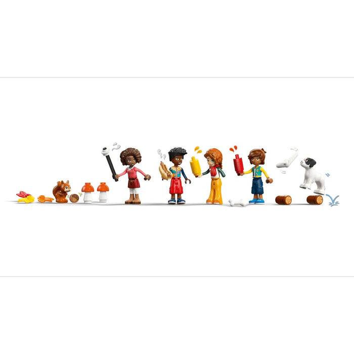 LEGO Baita Nella Foresta Autunnale - 42705, Casa Giocattolo Con 4 Mini Bamboline, 2 Animali E Accessori, Regalo Da 9+