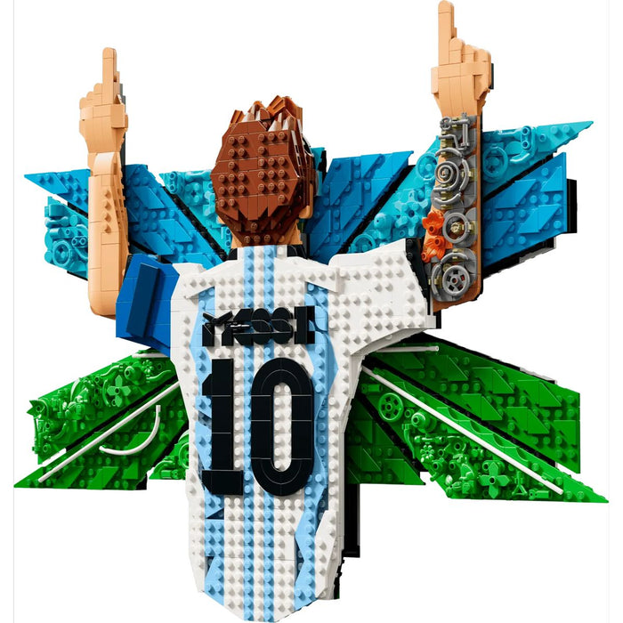 LEGO Lionel Messi – Celebrazione - 43018, Wall Art 3D Fai Da Te, Decorazione Da Parete, Regalo A Tema Calcio Da 14+