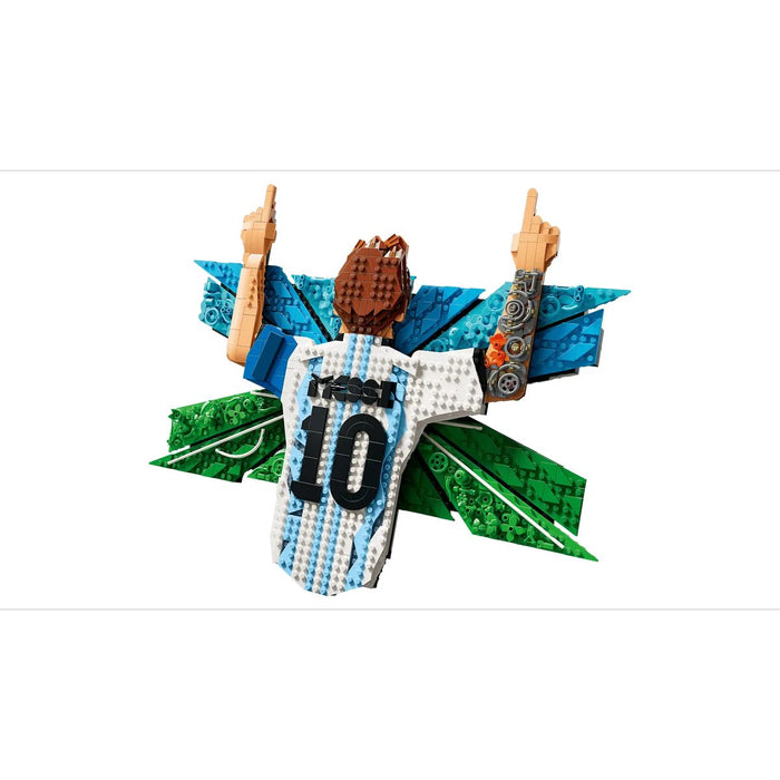 LEGO Lionel Messi – Celebrazione - 43018, Wall Art 3D Fai Da Te, Decorazione Da Parete, Regalo A Tema Calcio Da 14+
