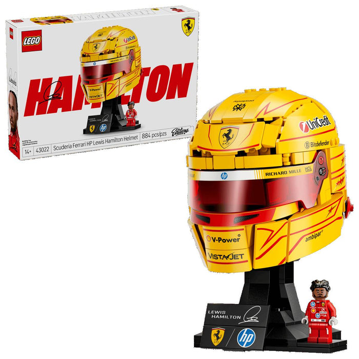 LEGO Casco Di Lewis Hamilton Scuderia Ferrari Hp - 43022