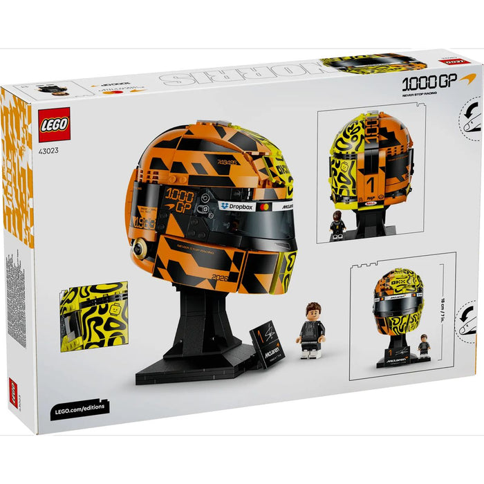LEGO Casco Di Lando Norris Mclaren Mastercard F1 Team - 43023, Gadget F1 Con Minifigure Da Collezione, Regalo Da 14+