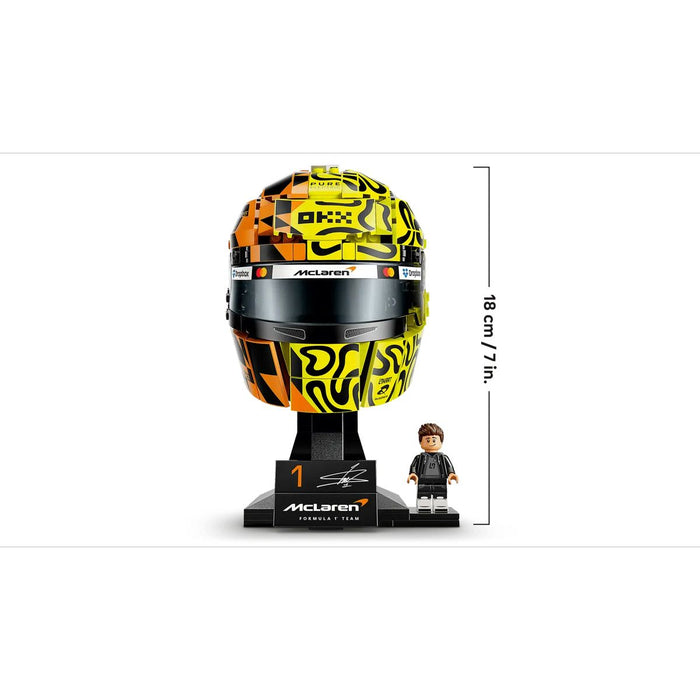 LEGO Casco Di Lando Norris Mclaren Mastercard F1 Team - 43023, Gadget F1 Con Minifigure Da Collezione, Regalo Da 14+