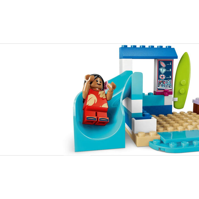 LEGO Divertimento In Spiaggia Con Lilo E Stitch - 43280, Giochi Didattici, 2 Negozi, Giostra E 2 Minifigure, Regalo 4+