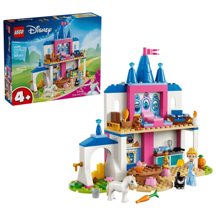 LEGO Castello Degli Amici Animali Di Cenerentola - 43283, Gioco Didattico Con Mini Bambolina, 4 Animali, 4+