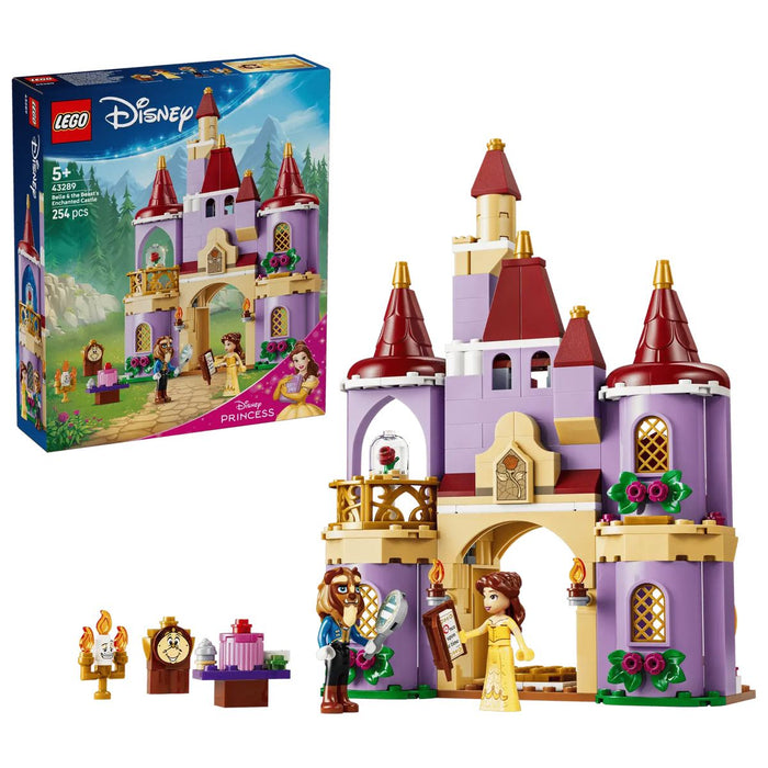 LEGO Belle E Il Castello Incantato Della Bestia - 43289, Gioco Con 2 Mini Bamboline E 2 Personaggi, Regalo 5+