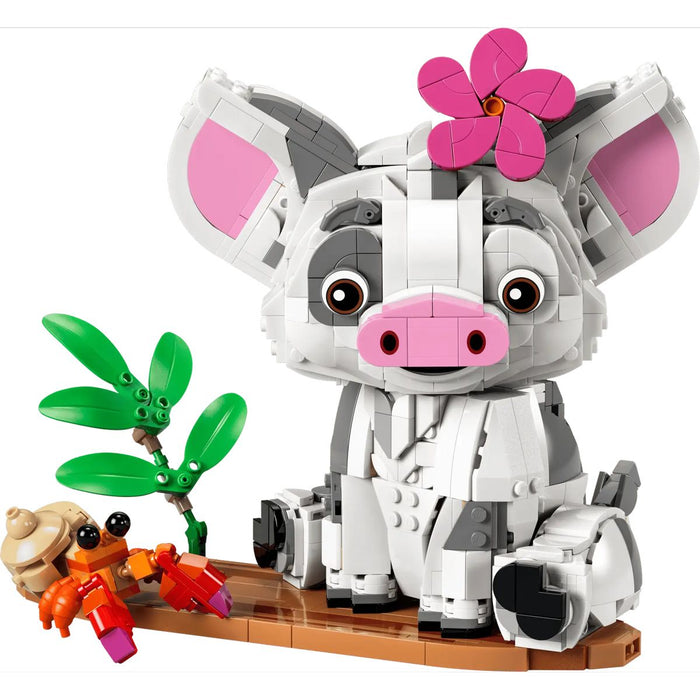 LEGO Pua Action Figure - 43292, Maialino Giocattolo Con Fiore, Granchio E Zattera, Regalo Per Bambini Da 9+