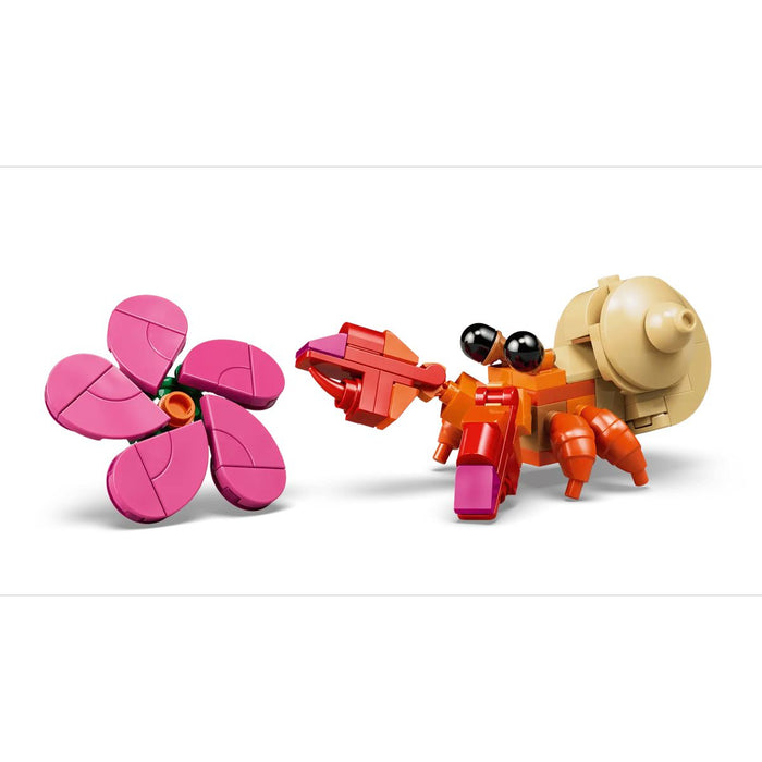 LEGO Pua Action Figure - 43292, Maialino Giocattolo Con Fiore, Granchio E Zattera, Regalo Per Bambini Da 9+