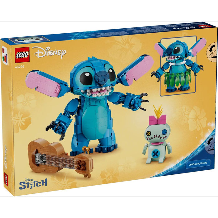 LEGO Stitch E Scrump - 43296, 2 Action Figure Giocattolo Con Accessori, Decorazione Cameretta, Regalo Per Bambini 9+