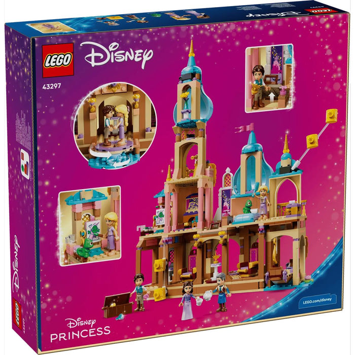 LEGO Il Castello Di Rapunzel - 43297, Giocattolo Con 4 Mini Bamboline E Figura Di Pascal, Regalo Bambine 6+