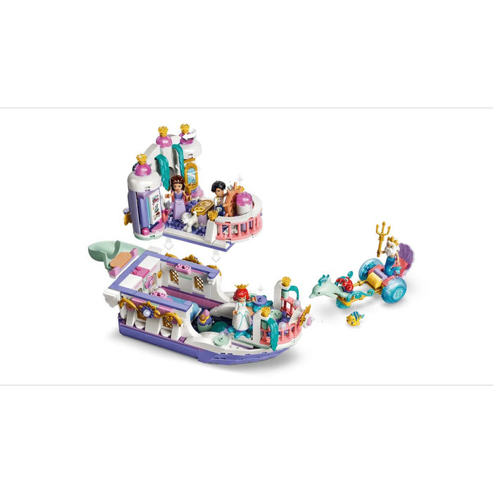 LEGO La Barca Nuziale Di Ariel - 43299, Giocattolo Da La Sirenetta Con 7 Minifigure, Regalo Per Bambine 6+