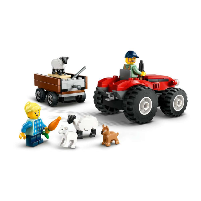 LEGO Trattore Agricolo Rosso Con Rimorchio E Pecore - 60461