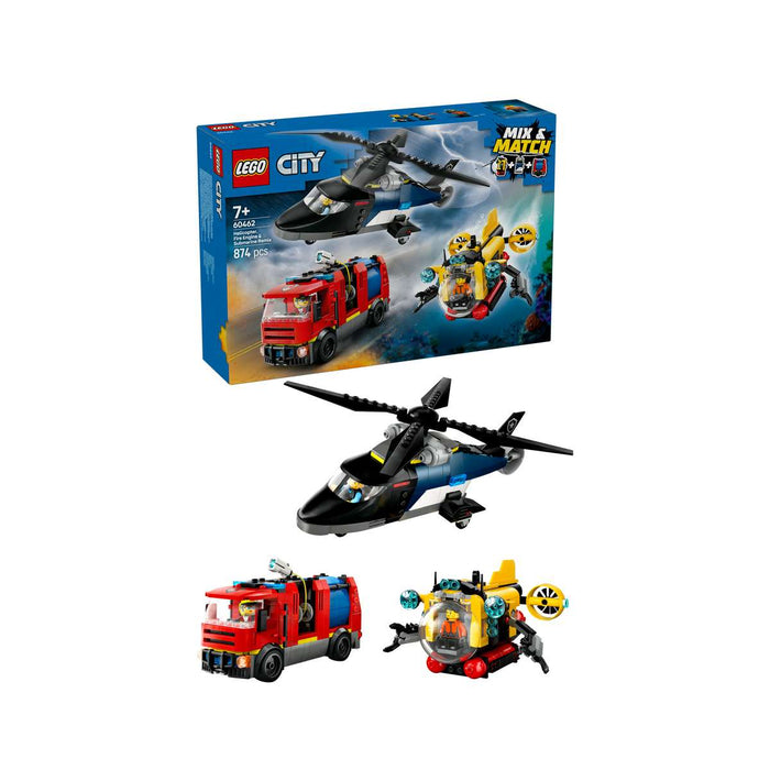 LEGO Elicottero Autopompa E Sottomarino - 60462