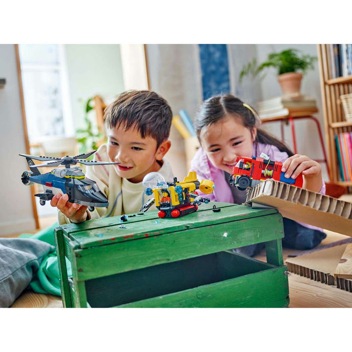 LEGO Elicottero Autopompa E Sottomarino - 60462