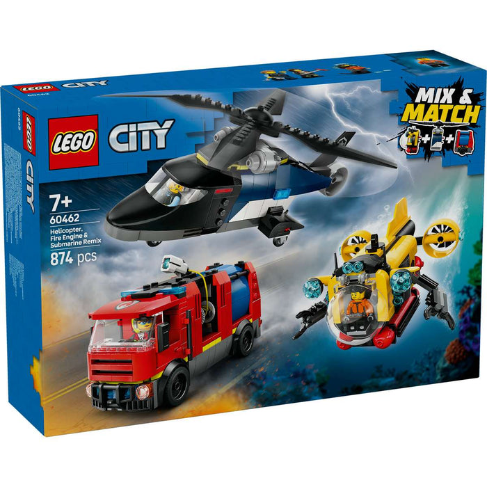 LEGO Elicottero Autopompa E Sottomarino - 60462