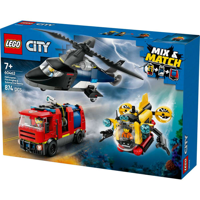 LEGO Elicottero Autopompa E Sottomarino - 60462