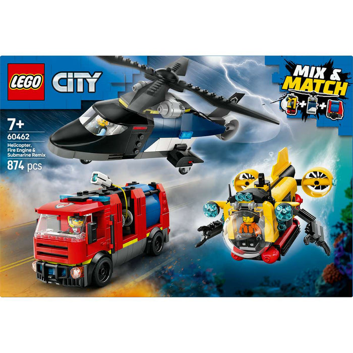 LEGO Elicottero Autopompa E Sottomarino - 60462