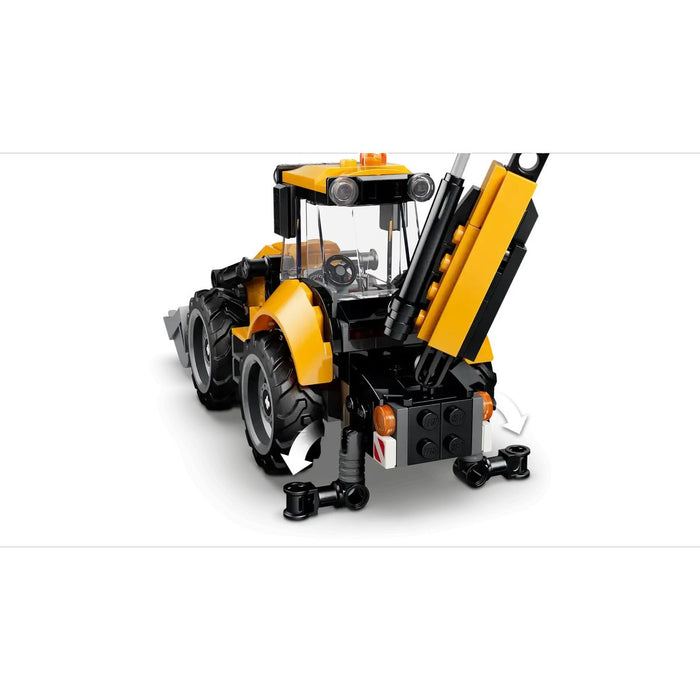 LEGO Scavatrice Da Cantiere Gialla - 60480, Veicolo Giocattolo Con 2 Minifigure, Benna E Braccio Funzionanti, Regalo Da 7+