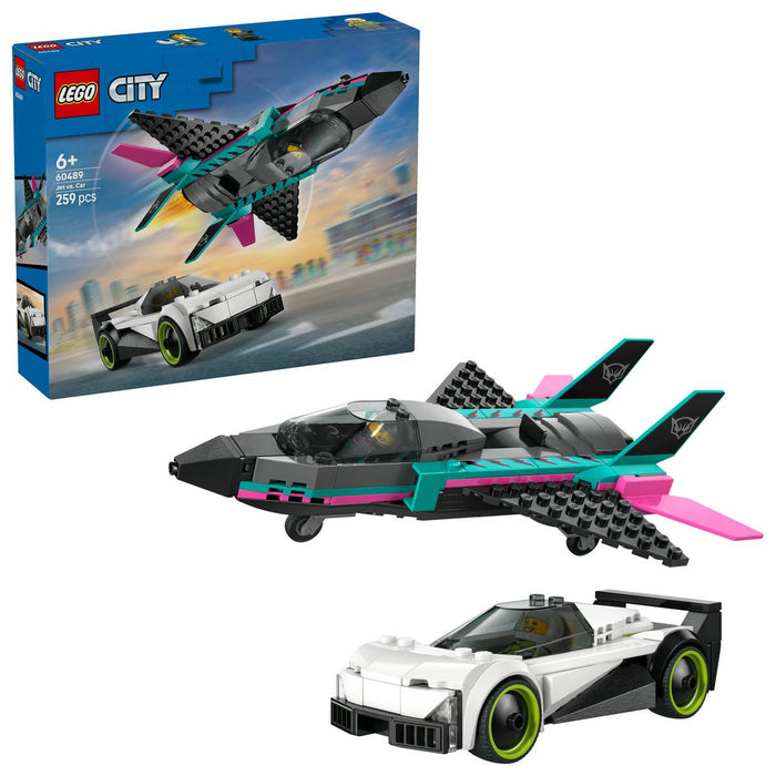 LEGO Jet Contro Auto Sportiva - 60489