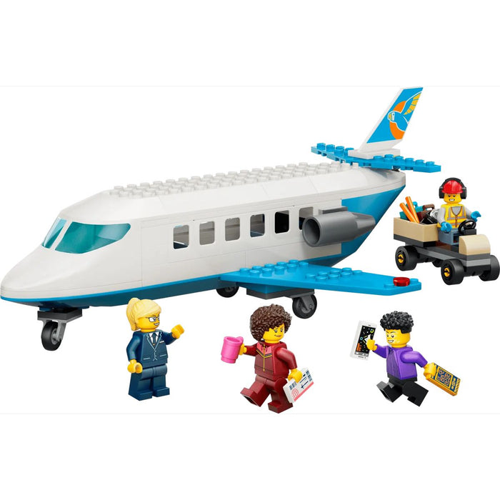 LEGO Jet Passeggeri - 60492, Modellino Di Aereo Giocattolo Con 4 Minifigure E Accessori, Giochi Didattici, Regalo Per 4+