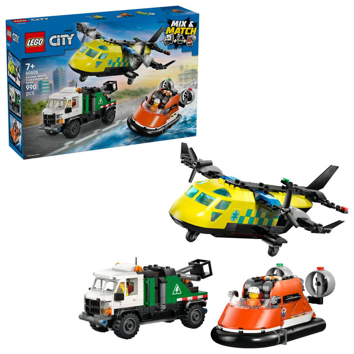 LEGO Remix Aereo Camion Di Servizio E Hovercraft - 60505