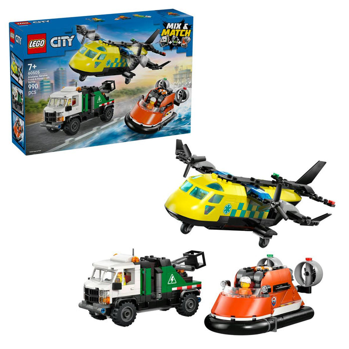 LEGO Remix Aereo Camion Di Servizio E Hovercraft - 60505