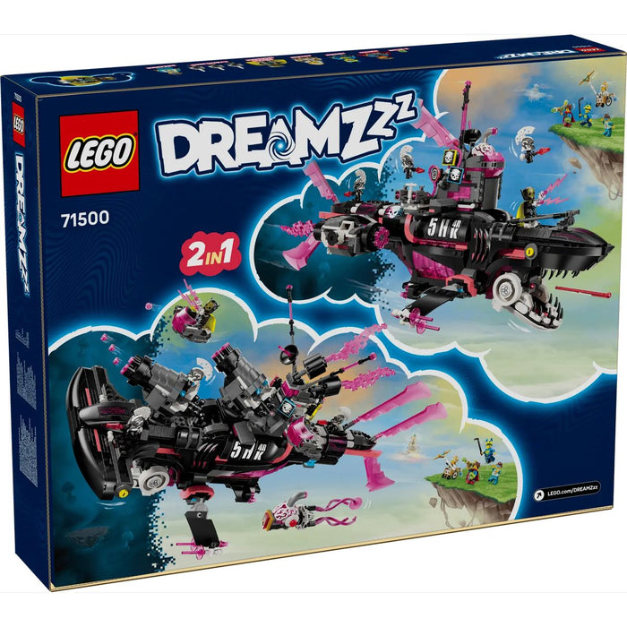 LEGO 2 In 1 Sottomarino-Squalo Nightmare - 71500, Giocattolo Modulare Con 2 Opzioni Di Costruzione Per Bambini Da 9+