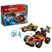 LEGO Veicoli Combinanti Di Kai E Cole - 71864, Con Macchina E Moto Giocattolo E 3 Minifigure, Regalo Per Bambini Da 7+