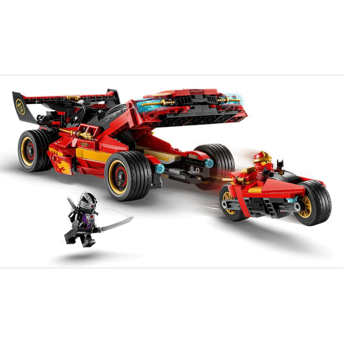 LEGO Super-Bolide Ninja X-1 - 15° Anniversario - 71867, Modello Auto Con Moto Giocattolo E 3 Minifigure, Regalo Per 14+