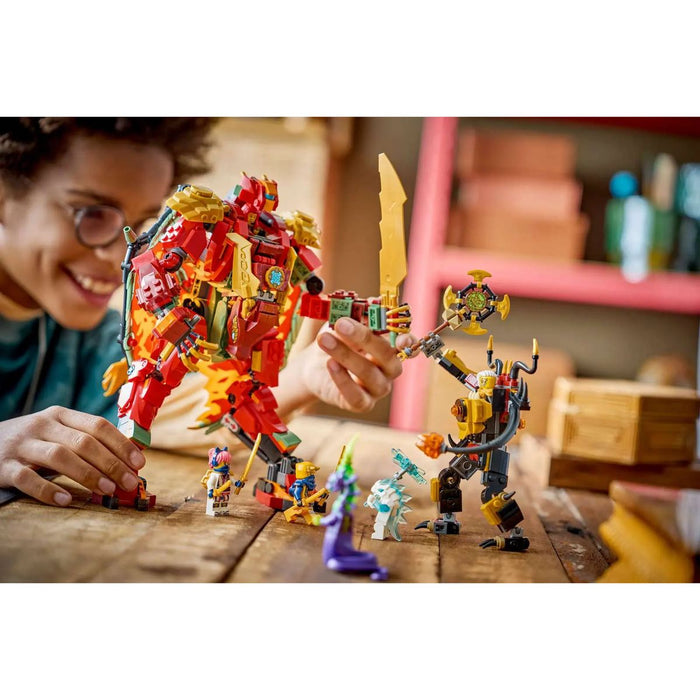 LEGO Mech Drago Mutaforma Di Wyldfyre - 71868, Action Figure Giocattolo 2In1 Con Mech E 6 Minifigure, Regalo Bambini 9+