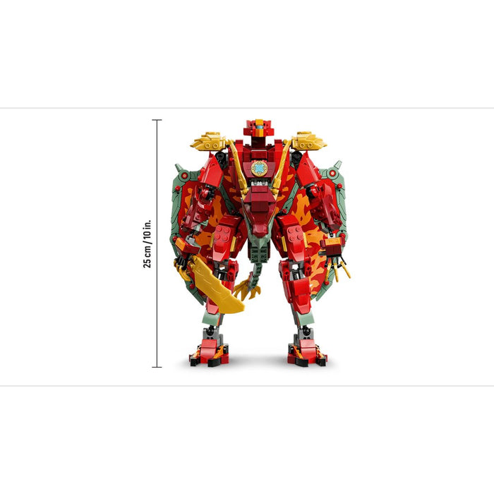 LEGO Mech Drago Mutaforma Di Wyldfyre - 71868, Action Figure Giocattolo 2In1 Con Mech E 6 Minifigure, Regalo Bambini 9+