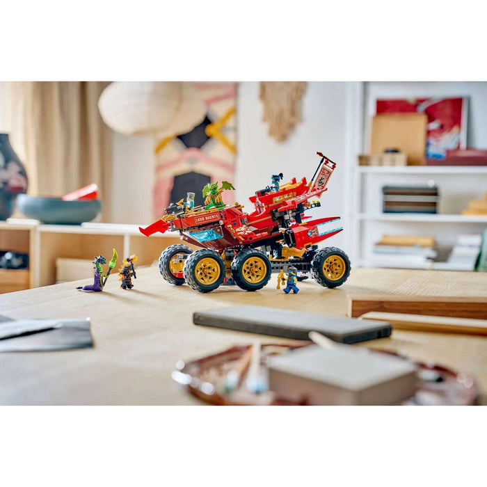 LEGO Bounty Di Terra - 71869, Giocattolo 3 In 1 Trasformabile In Nave Volante, Macchina E Moto, Regalo Per Bambini 9+