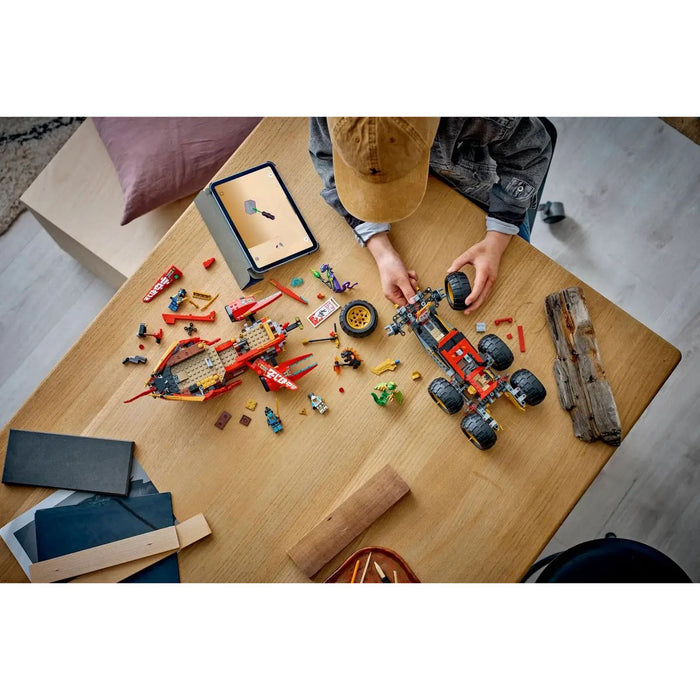 LEGO Bounty Di Terra - 71869, Giocattolo 3 In 1 Trasformabile In Nave Volante, Macchina E Moto, Regalo Per Bambini 9+