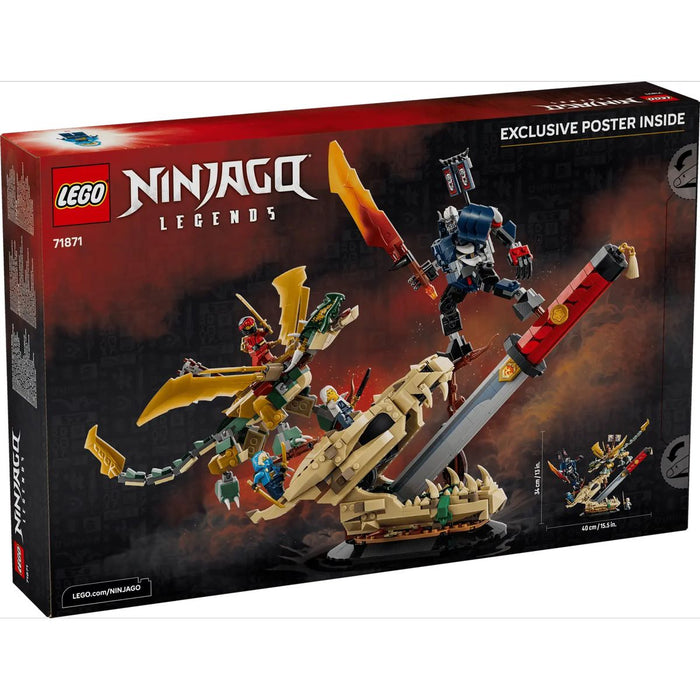LEGO Battaglia Alla Lama Del Drago - 71871, Giocattolo Con Drago, Action Figure E 4 Minifigure, Regalo Per Bambini 9+