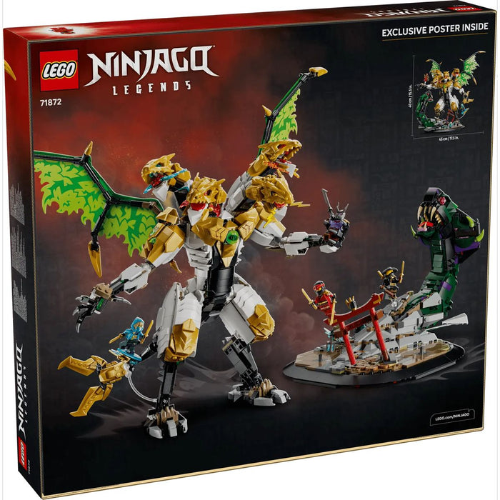 LEGO Battaglia Dell’Ultra Drago - 71872, Giocattolo Con Action Figure A 4 Teste, Serpente E 4 Minifigure, Regalo Da 12+