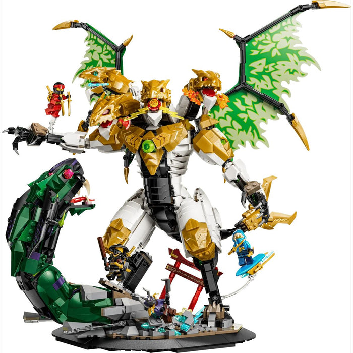 LEGO Battaglia Dell’Ultra Drago - 71872, Giocattolo Con Action Figure A 4 Teste, Serpente E 4 Minifigure, Regalo Da 12+