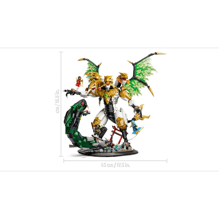 LEGO Battaglia Dell’Ultra Drago - 71872, Giocattolo Con Action Figure A 4 Teste, Serpente E 4 Minifigure, Regalo Da 12+