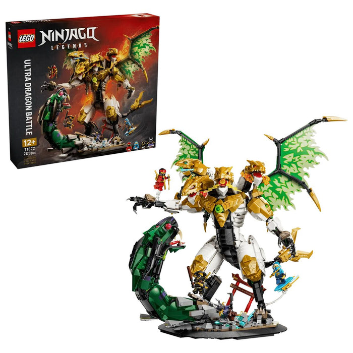 LEGO Battaglia Dell’Ultra Drago - 71872, Giocattolo Con Action Figure A 4 Teste, Serpente E 4 Minifigure, Regalo Da 12+