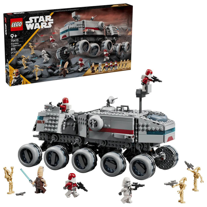 LEGO Republic Juggernaut - 75413, Camion Giocattolo E 8 Personaggi, Idea Regalo 9+ Per Fan Di Le Guerre Dei Cloni
