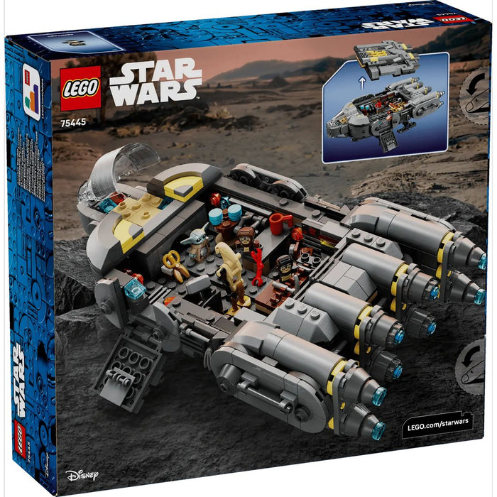 LEGO Astronave Anzellan - 75445, Modellino Ispirato A The Mandalorian E Grogu, 3 Personaggi E Laboratorio, Regalo 9+