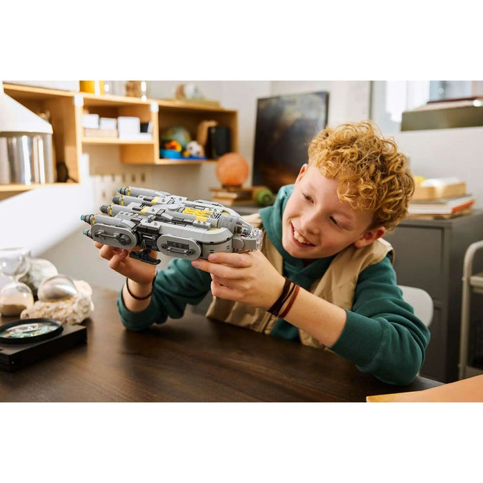 LEGO Astronave Anzellan - 75445, Modellino Ispirato A The Mandalorian E Grogu, 3 Personaggi E Laboratorio, Regalo 9+