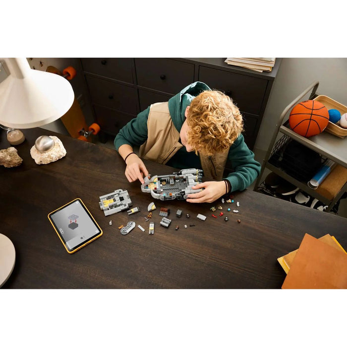 LEGO Astronave Anzellan - 75445, Modellino Ispirato A The Mandalorian E Grogu, 3 Personaggi E Laboratorio, Regalo 9+