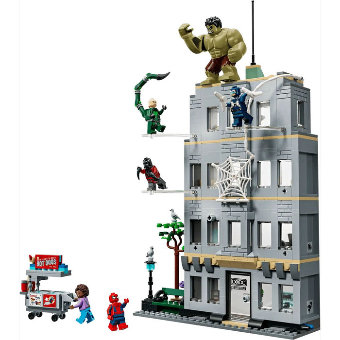 LEGO Scontro Epico: Spider-Man Vs. Hulk - 76350, Gioco Interattivo Con Ufficio, Action Figure, 5 Minifigure, Regalo 8+